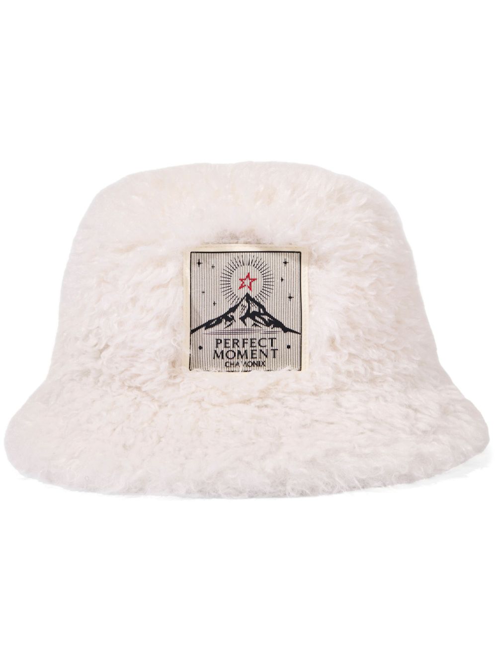 Perfect Moment logo-patch bucket hat - 白色