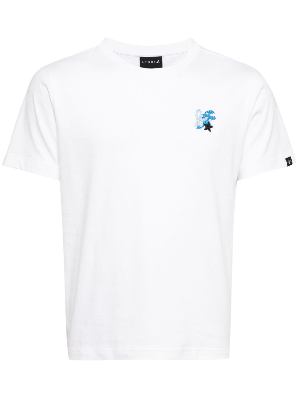 SPORT b. by agnès b. logo刺绣T恤 - 白色
