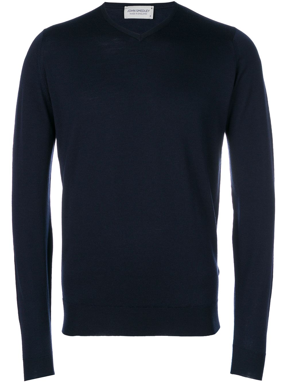 John Smedley V领毛衣 - 蓝色