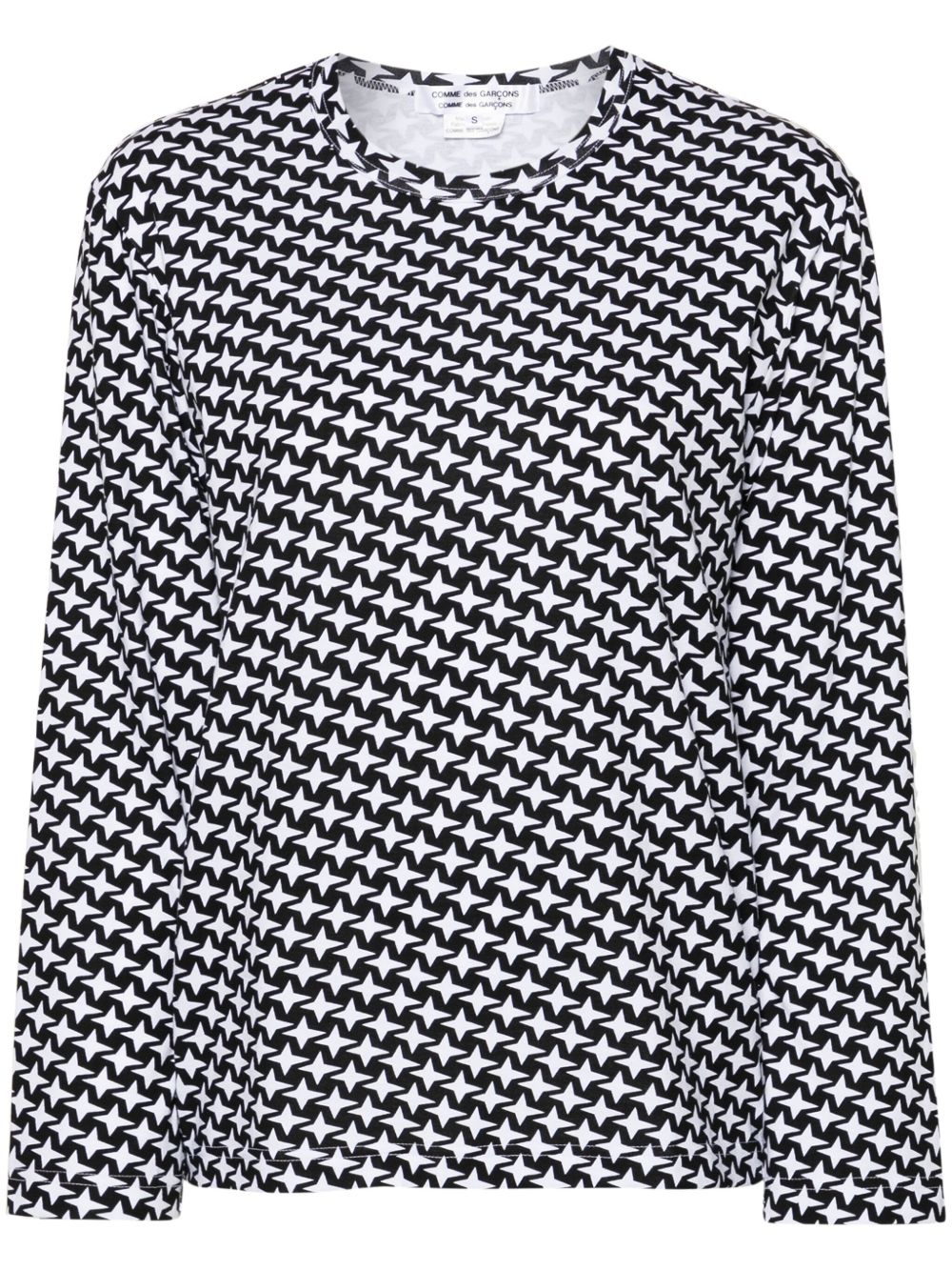 Comme Des Garçons Comme Des Garçons 星星印花棉T恤 - 黑色