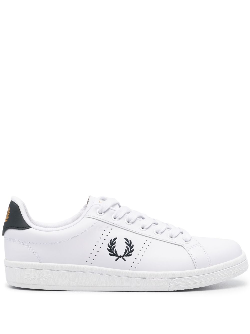 Fred Perry B721 皮质运动鞋 - 白色