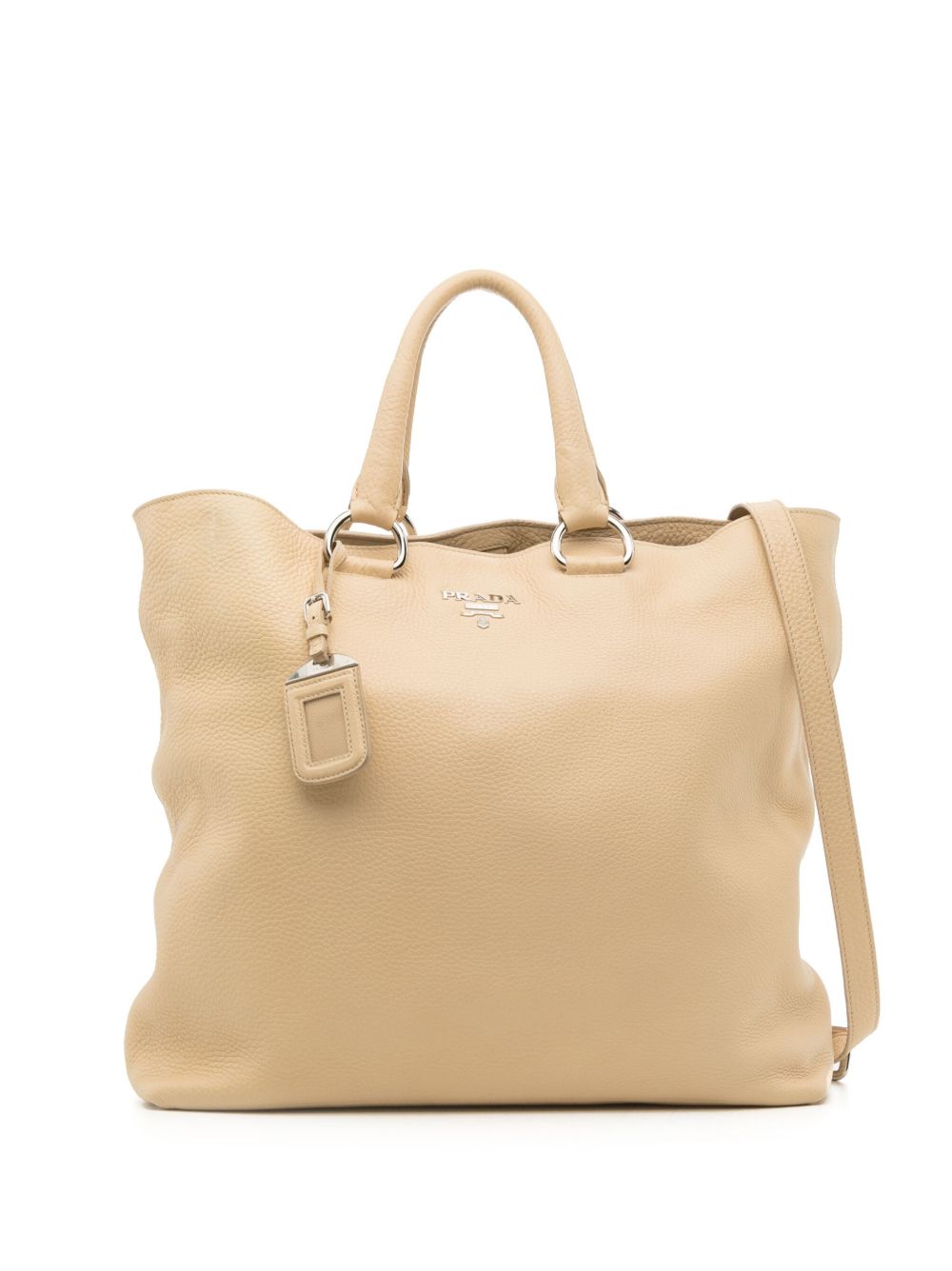 Prada Pre-Owned logo字样两用手提包 - 黄色