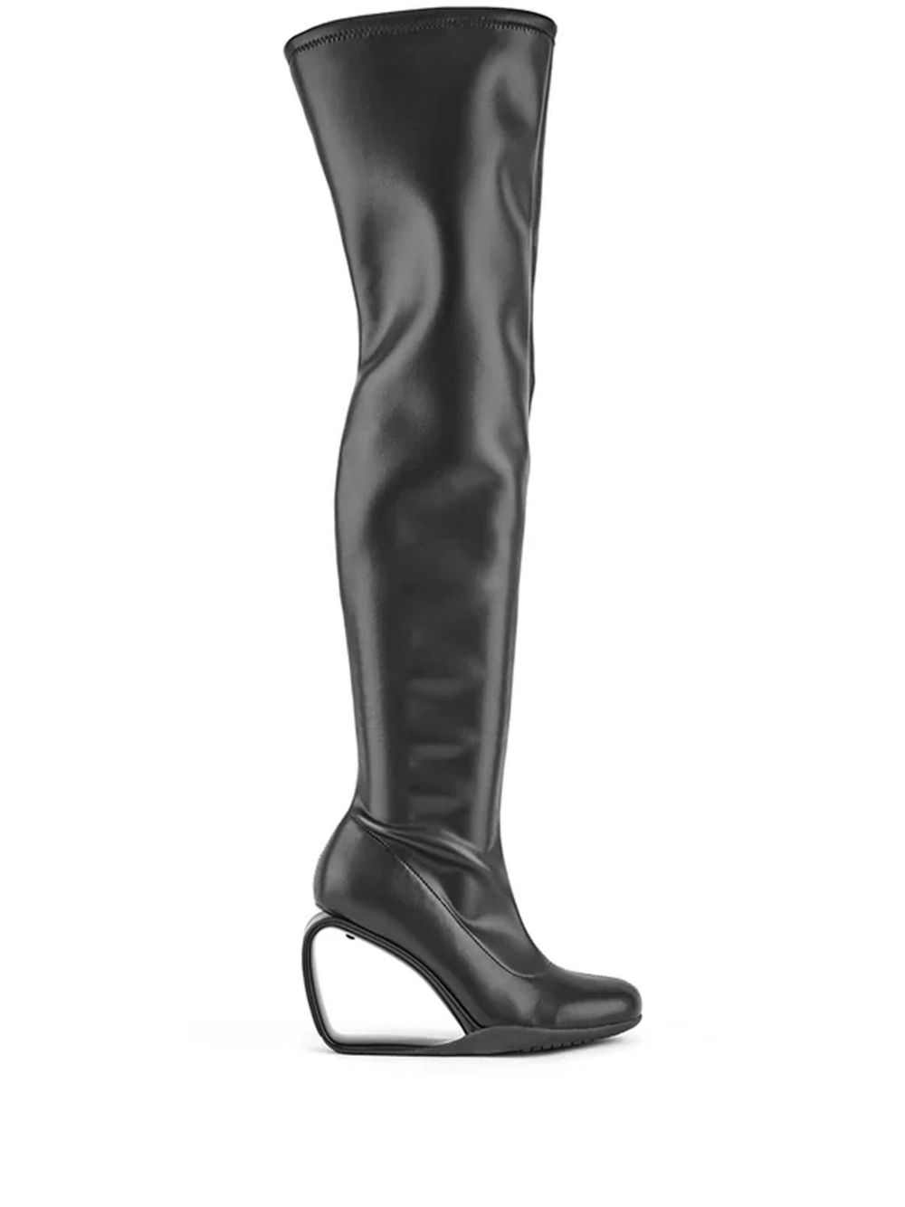 United Nude 高跟皮靴（10厘米） - 黑色