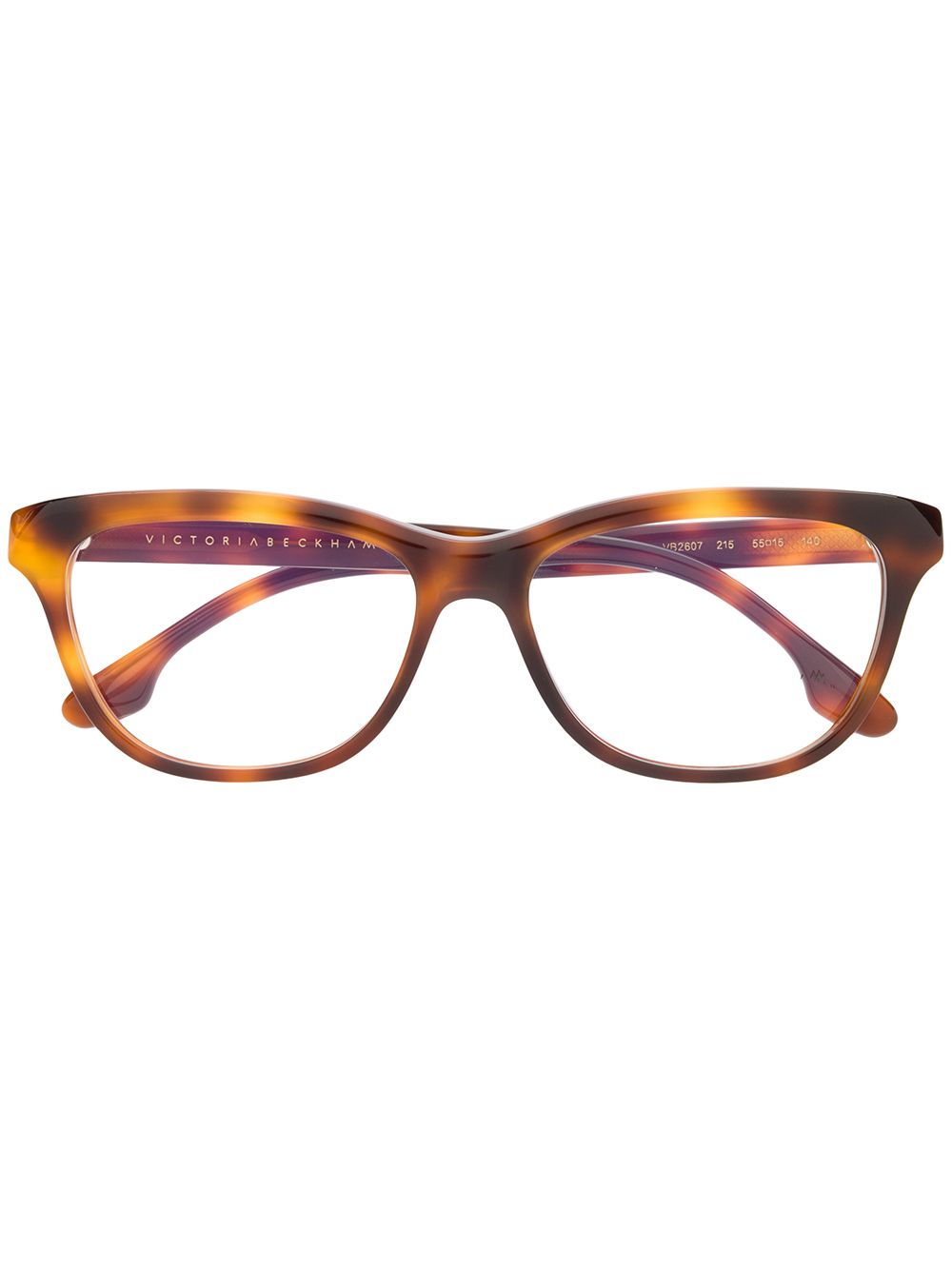 Victoria Beckham Eyewear 长方形框眼镜 - 褐色