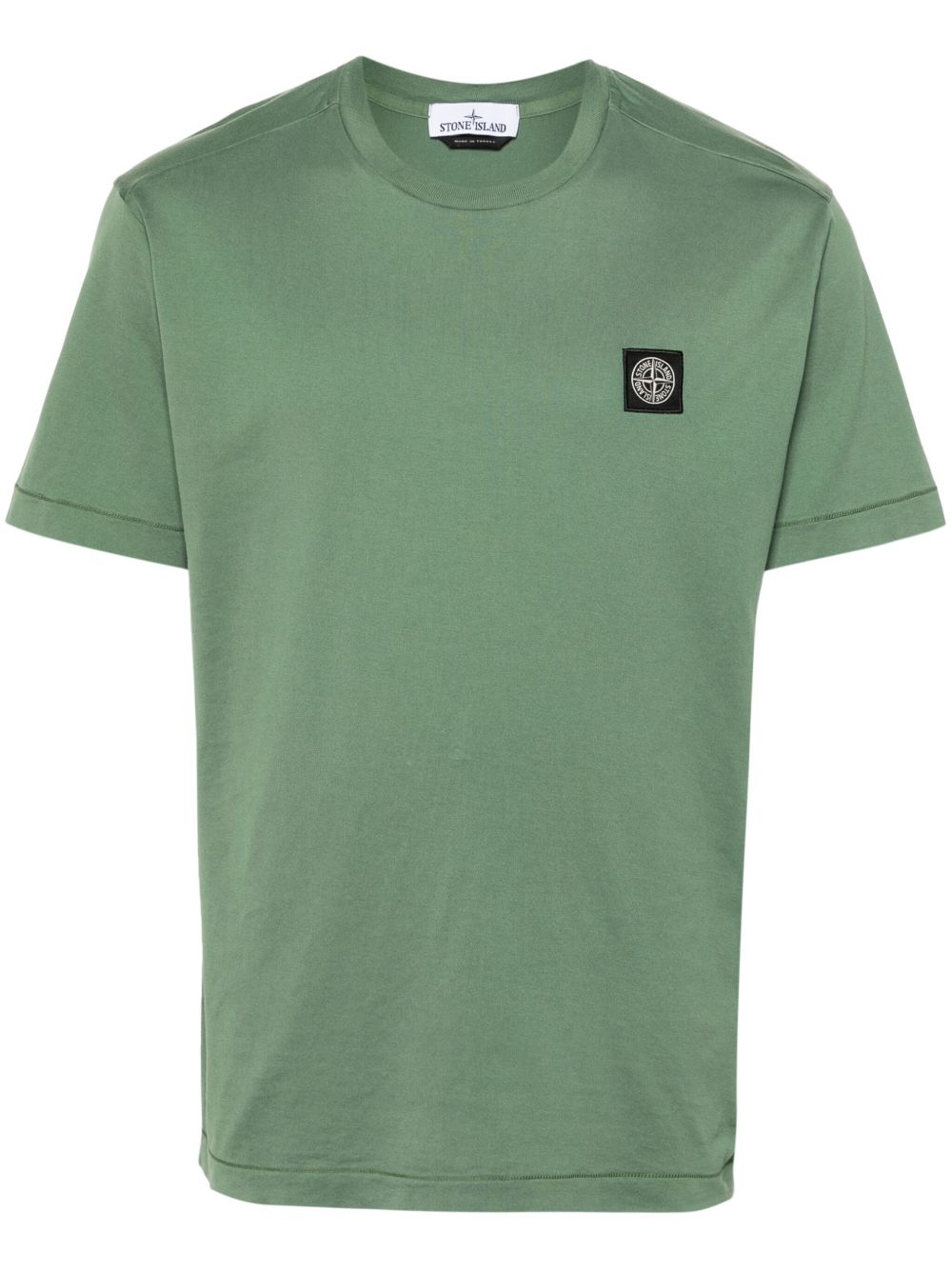 Stone Island 罗盘贴花棉T恤 - 绿色