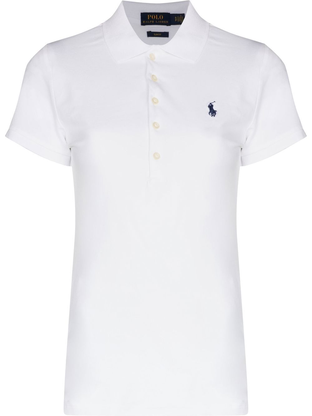 Polo Ralph Lauren Julie logo刺绣polo衫 - 白色