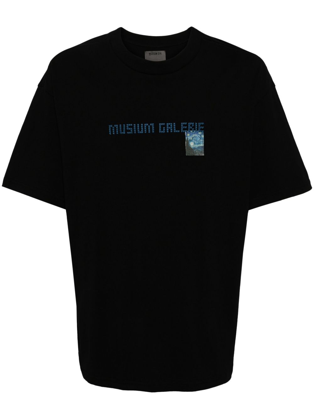 Musium Div. Van Gogh 印花棉T恤 - 黑色