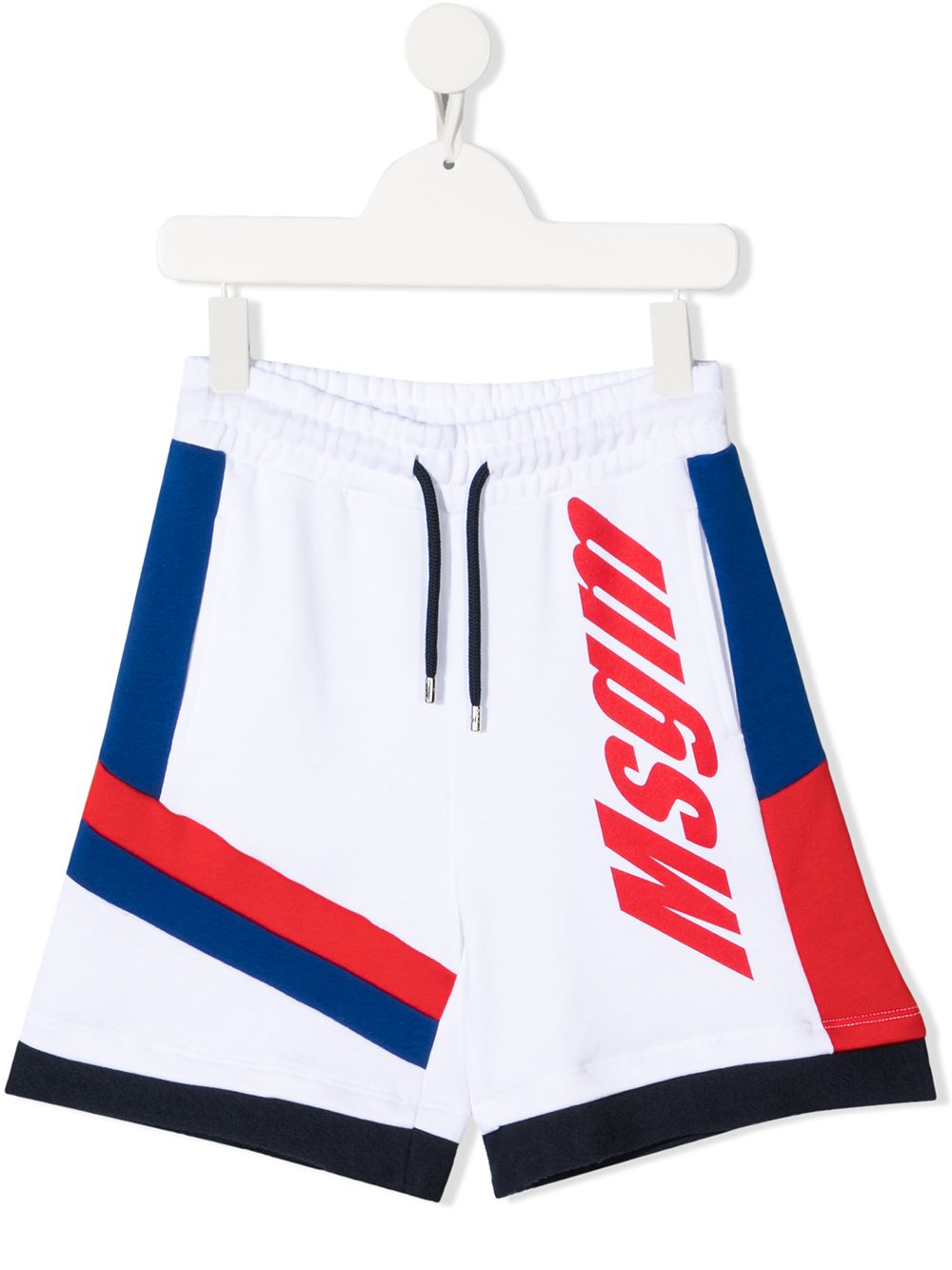 MSGM Kids logo印花衬衫 - 白色