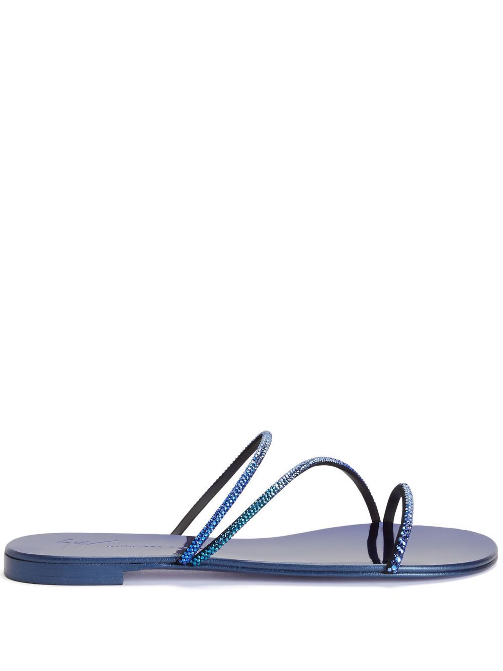 Giuseppe Zanotti Julianne 套穿式凉鞋 - 蓝色