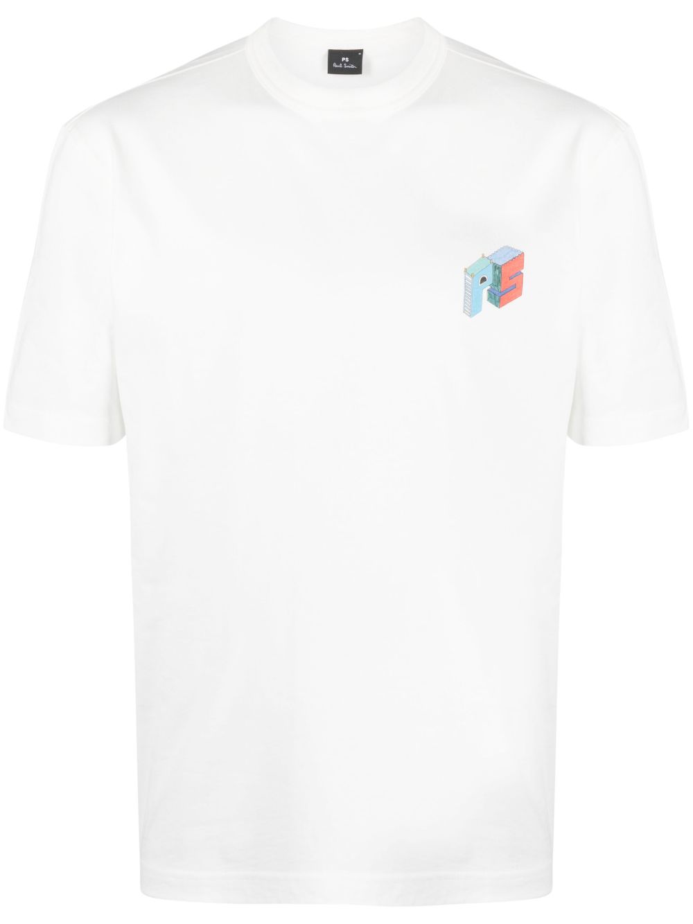 PS Paul Smith Jack's World 棉T恤 - 白色