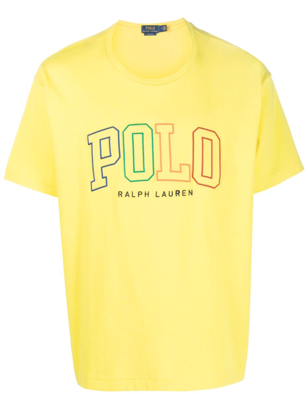 Polo Ralph Lauren logo刺绣T恤 - 黄色