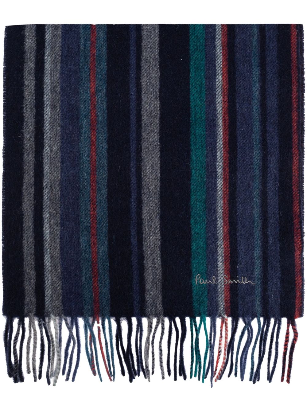 Paul Smith Trent Striped 围巾 - 蓝色