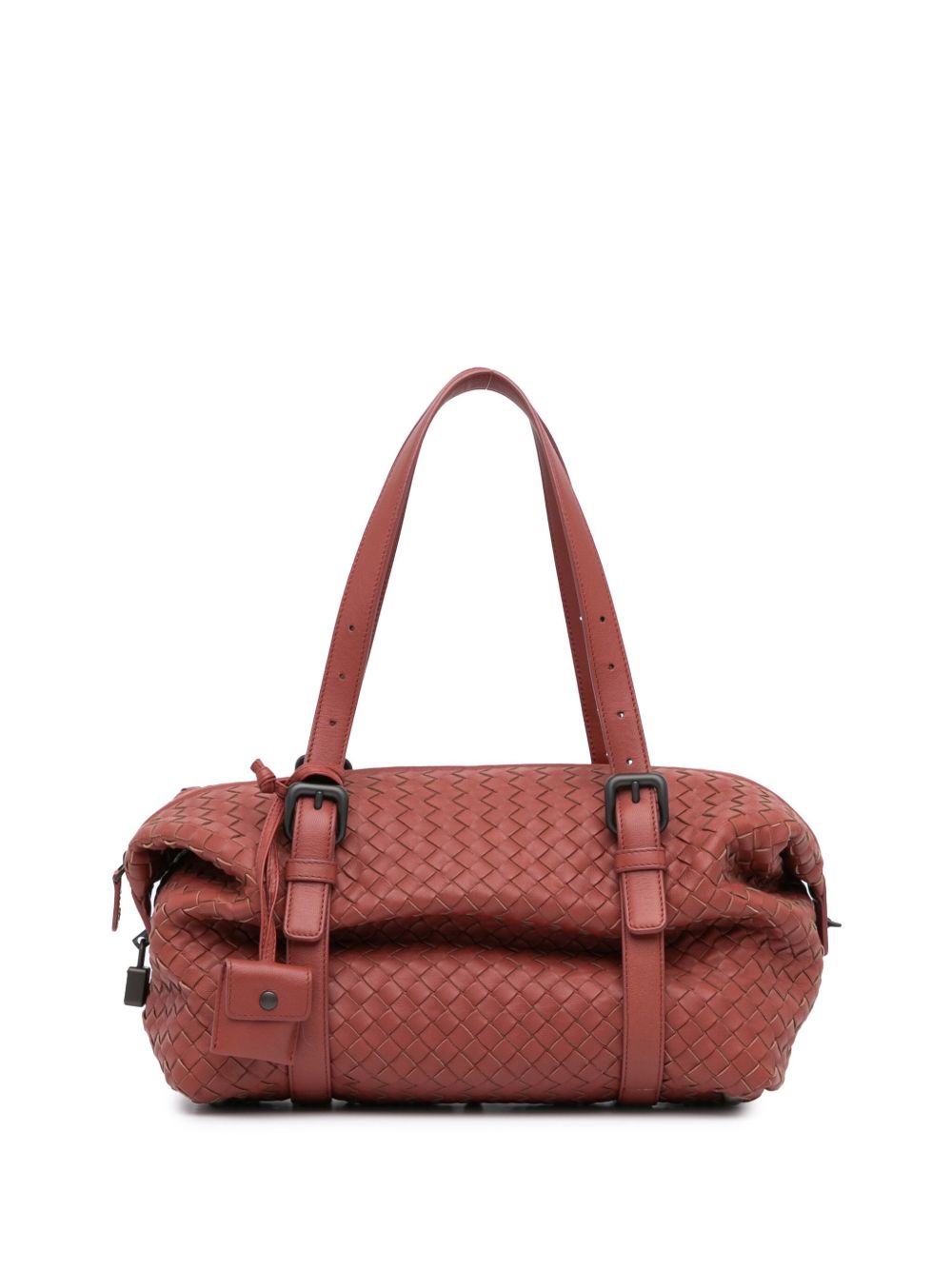 Bottega Veneta Pre-Owned Nappa Intrecciato Montaigne 单肩包（2012-2024年典藏款） - 红色