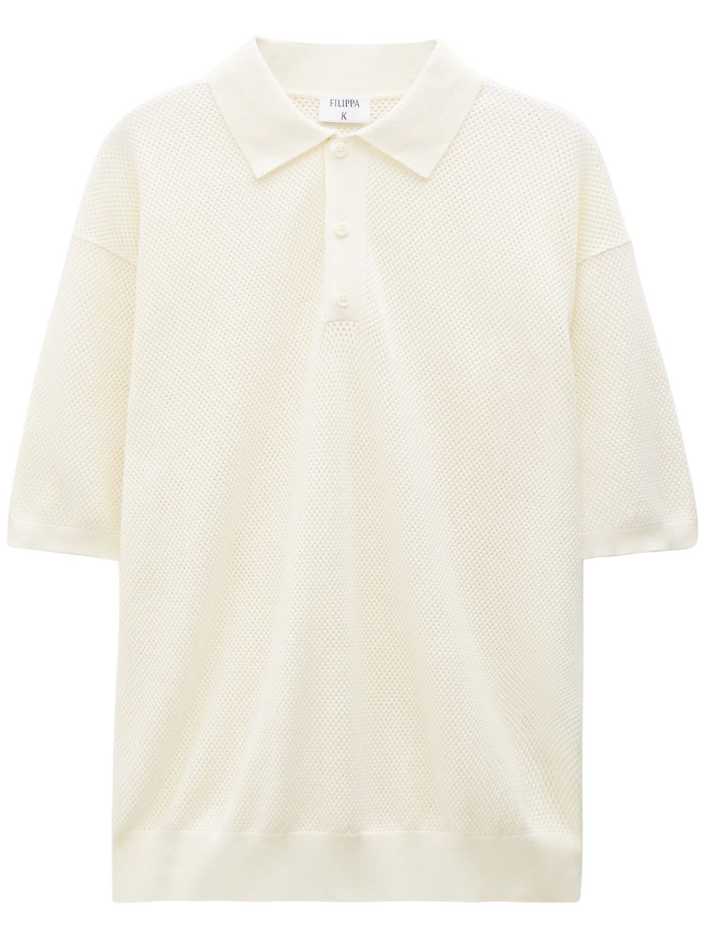 Filippa K 短袖网面polo衫 - 中性色