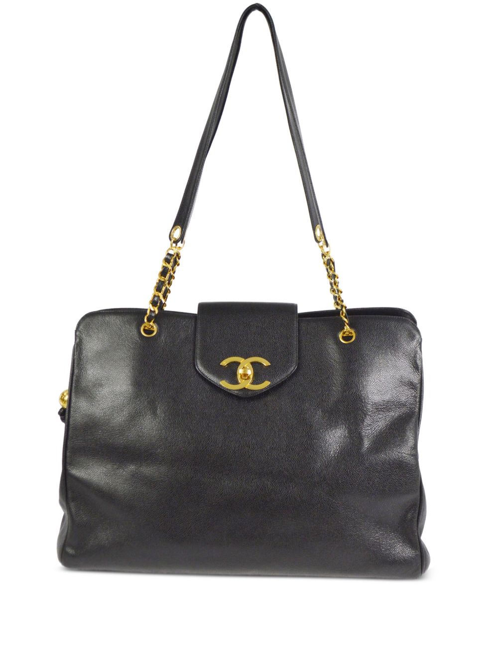 CHANEL Pre-Owned Supermodel 单肩包（1990-2000年代典藏款） - 黑色