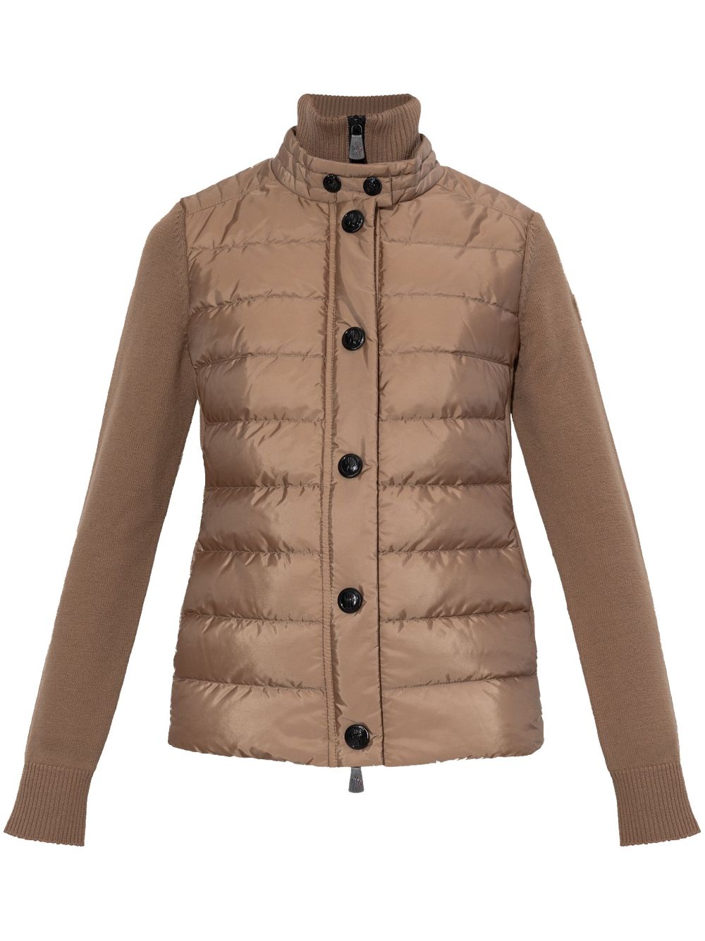 Moncler Grenoble panelled cardigan - 褐色