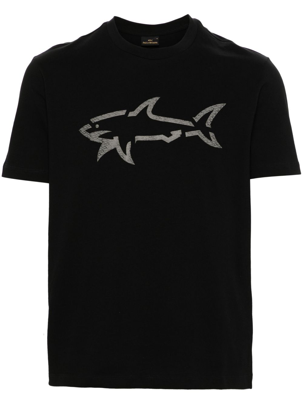 Paul & Shark 鲨鱼印花棉T恤 - 黑色
