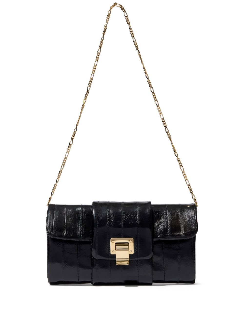 Proenza Schouler Flip 皮质手拿包 - 黑色