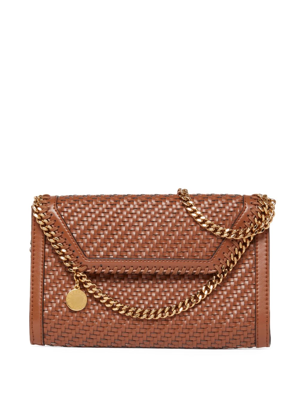 Stella McCartney Falabella 编织单肩包 - 褐色