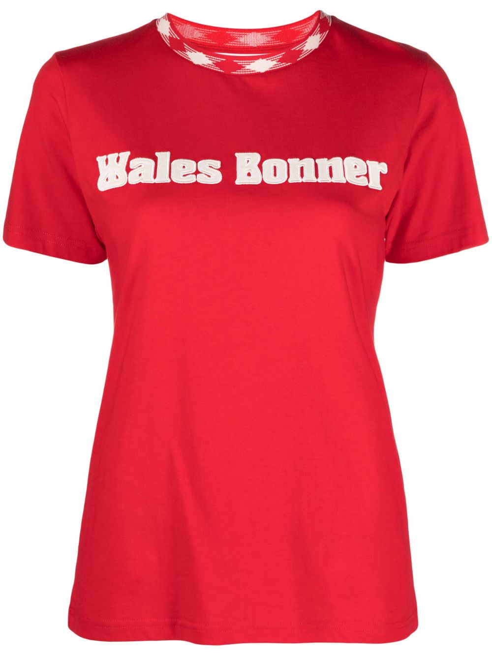 Wales Bonner Original logo贴花T恤 - 红色