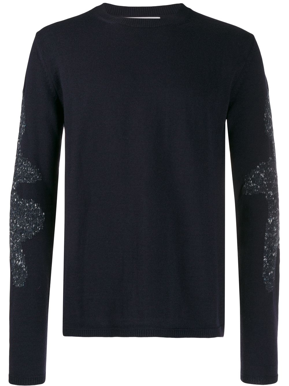 Comme Des Garçons Shirt 对比针织毛衣 - 蓝色