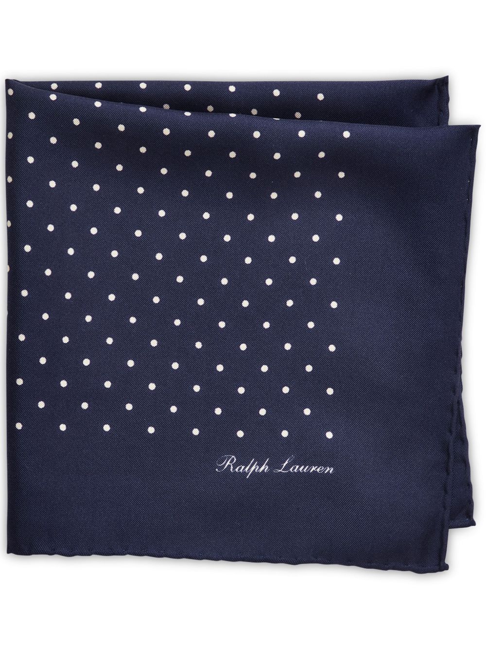 Ralph Lauren Purple Label 波点口袋方巾 - 蓝色