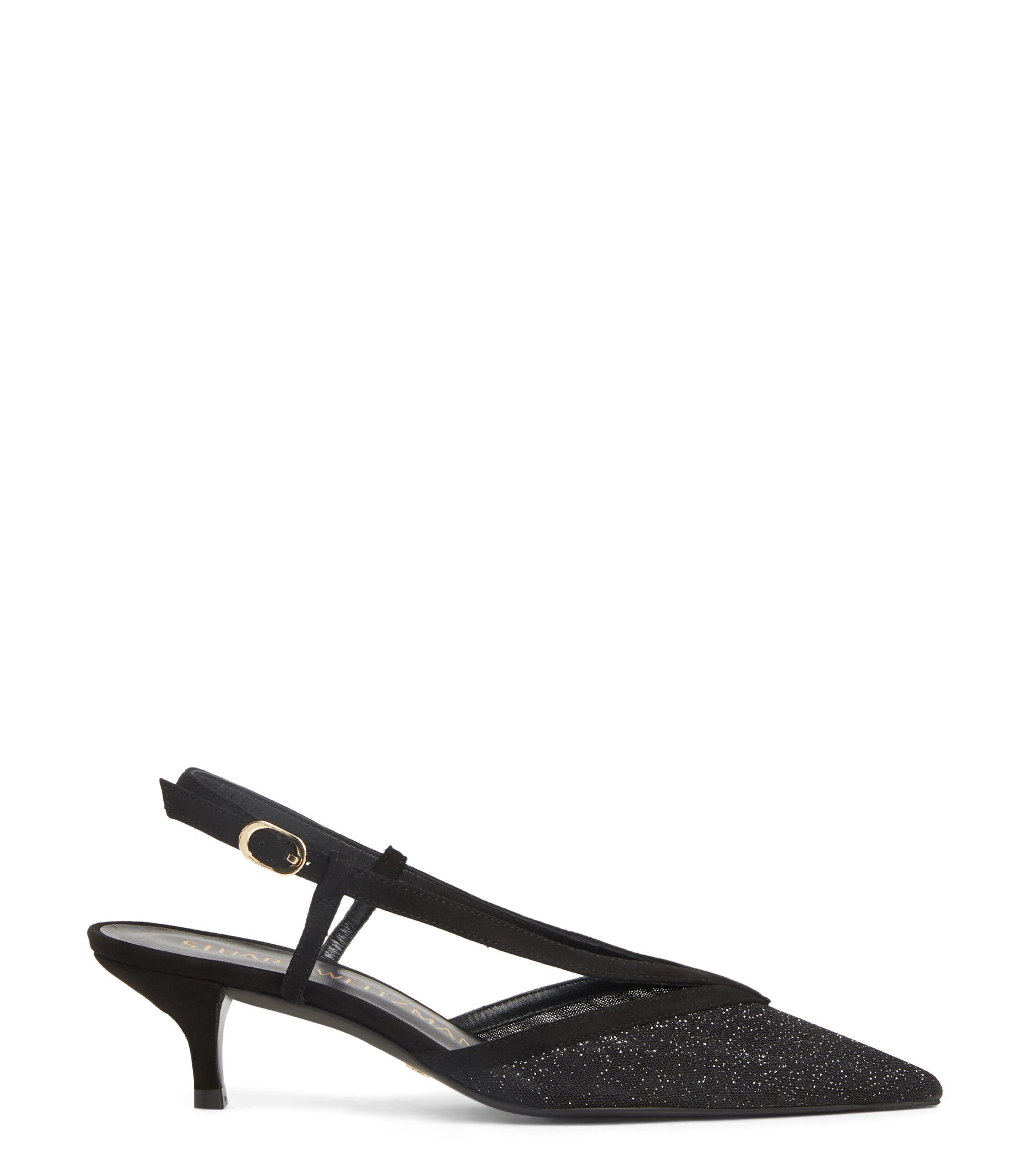 Stuart Weitzman Noche 50 Slingback - Woman Pumps And Slingback Black 37.5