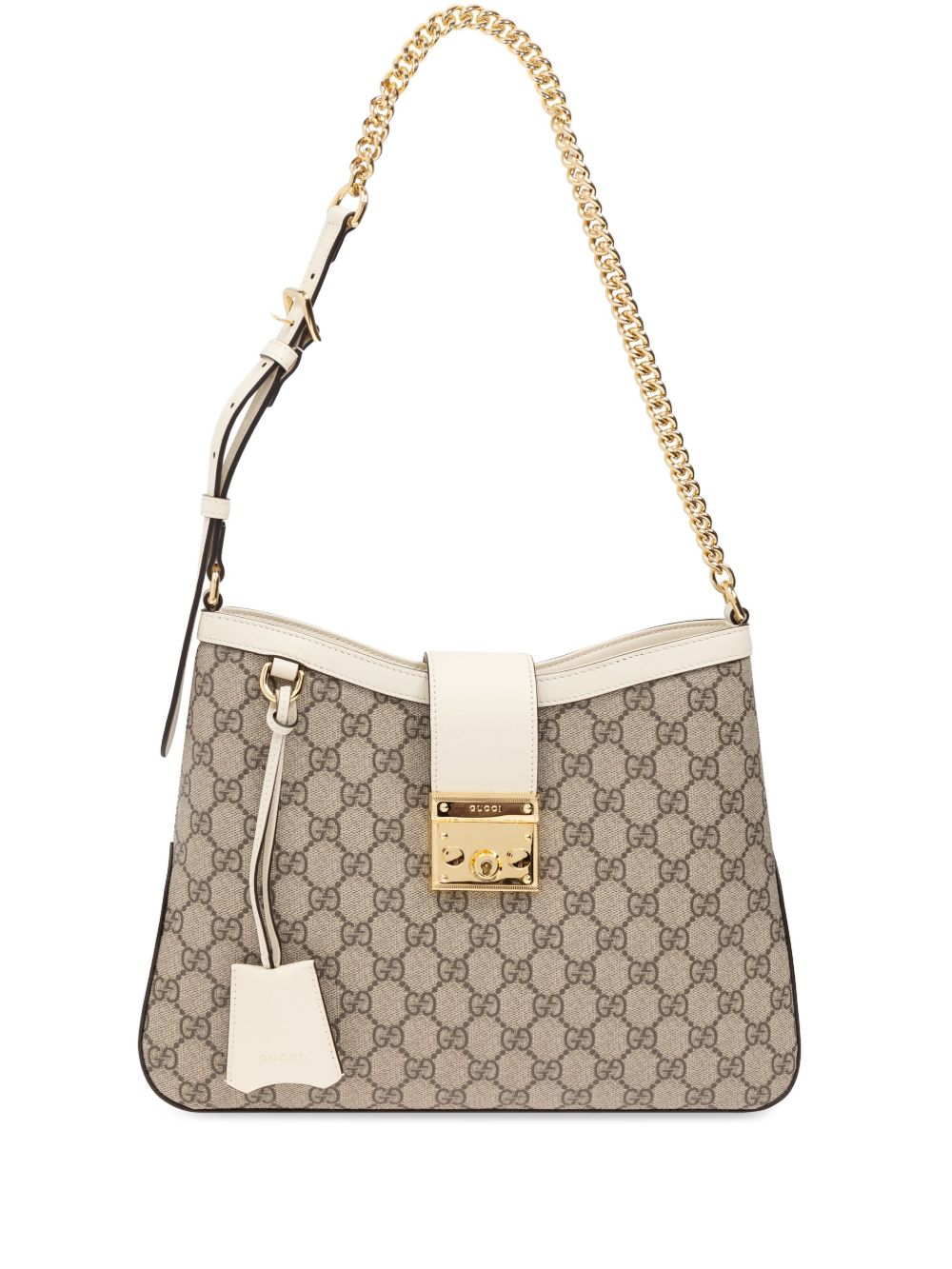 Gucci Padlock GG 中号单肩包 - 中性色