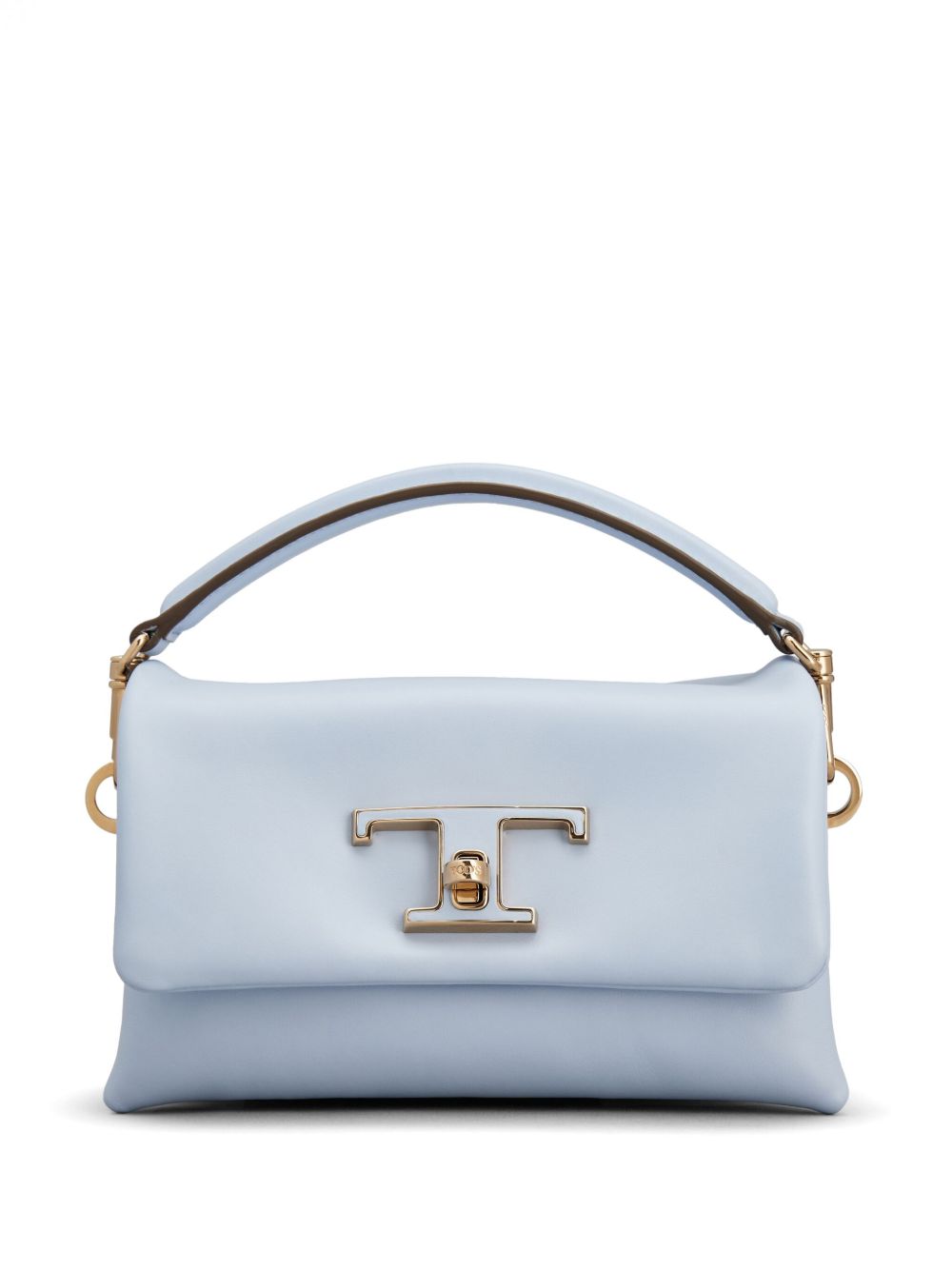Tod's logo标牌皮质斜挎包 - 蓝色