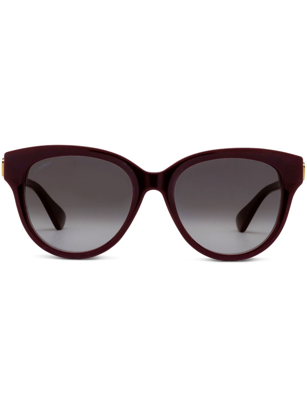 Cartier Eyewear 圆框太阳眼镜 - 红色