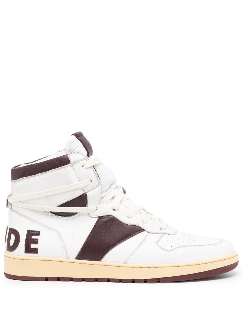 RHUDE logo高帮运动鞋 - 红色