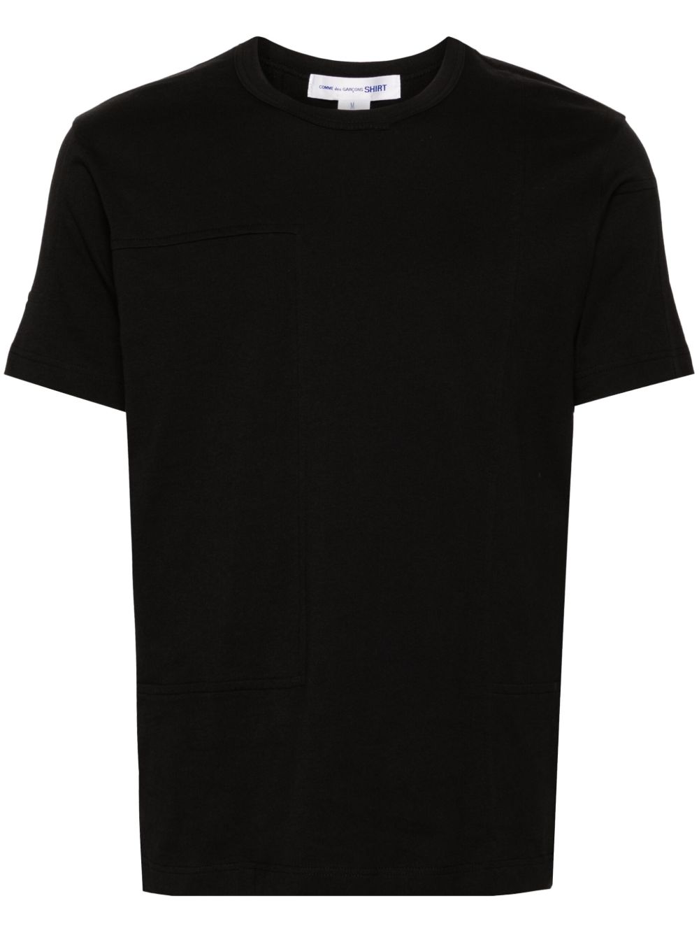 Comme Des Garçons Shirt 圆领棉T恤 - 黑色