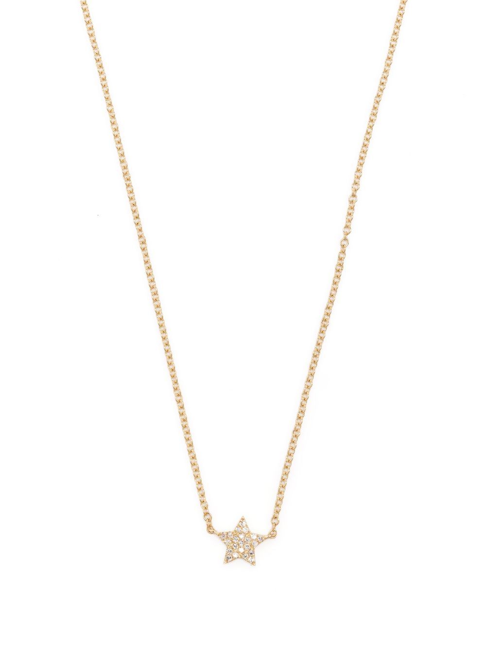 Ef Collection Star 14K黄金钻石项链 - 金色