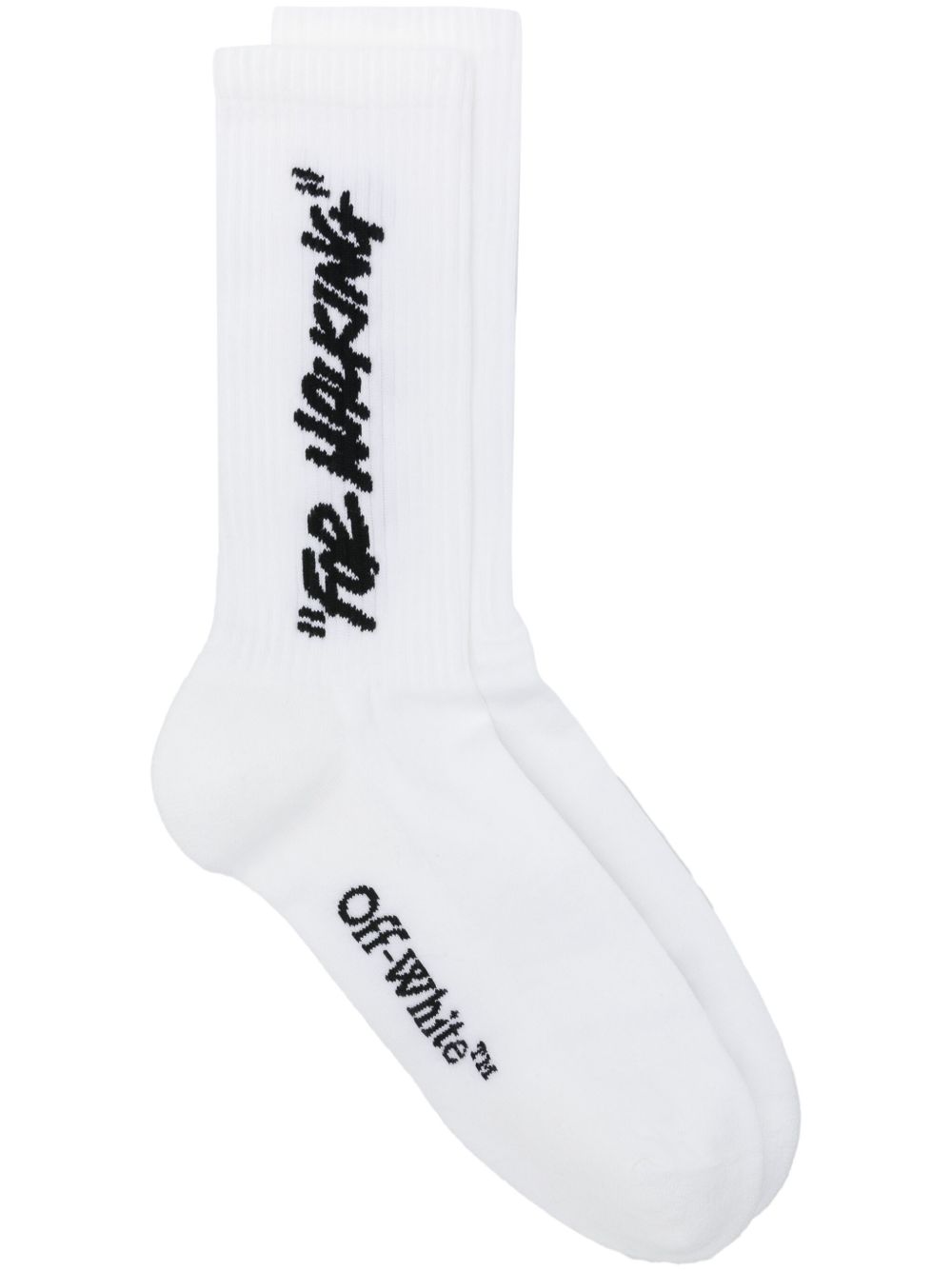Off-White For Walking 针织袜 - 白色