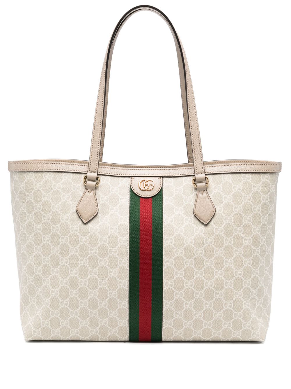 Gucci Ophidia GG 中号手提包 - 中性色