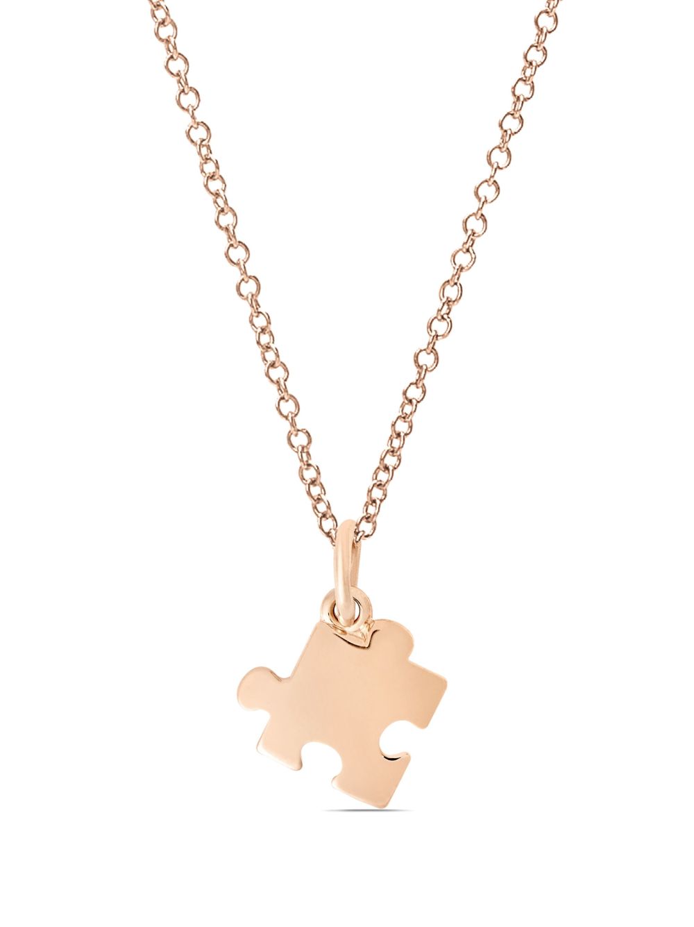Dodo 9K玫瑰金 Puzzle 吊饰 - 金色