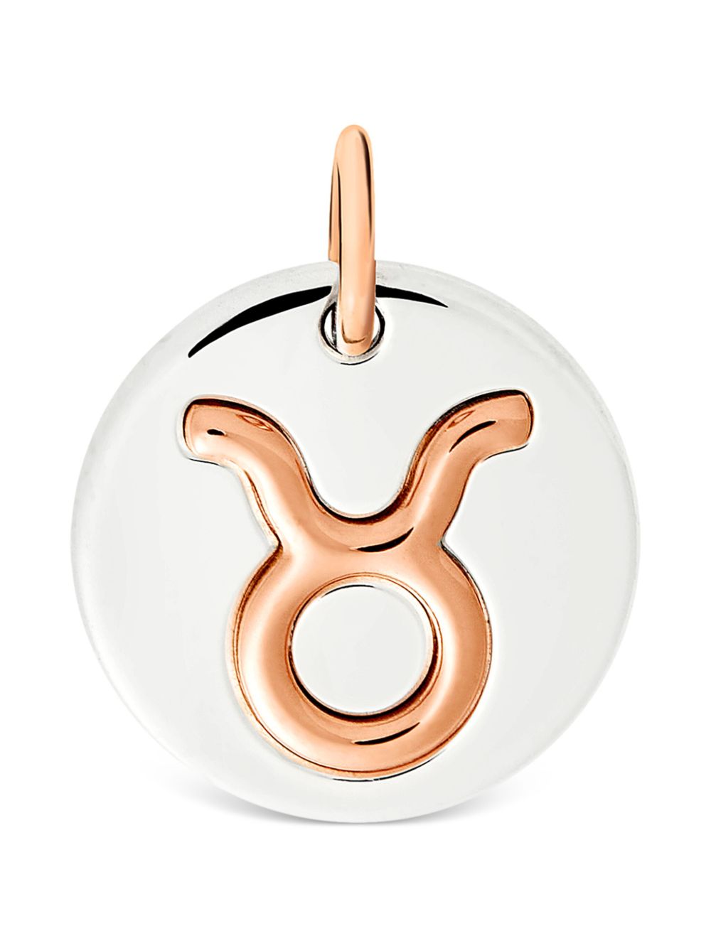 Dodo 9K玫瑰金纯银 Taurus 吊饰 - 银色