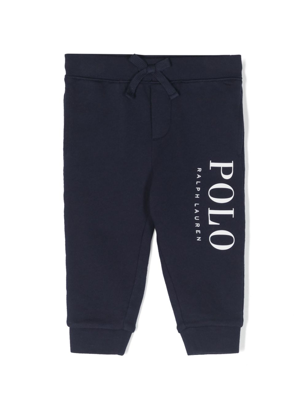 POLO RALPH LAUREN KIDS logo印花平纹针织运动裤 - 蓝色