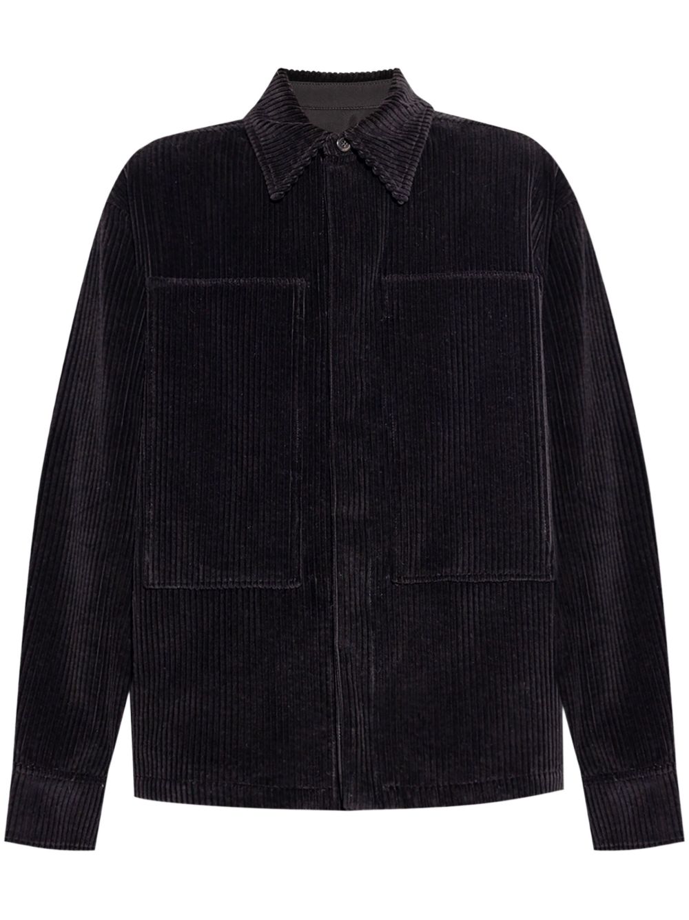 Jil Sander 灯芯绒衬衫 - 黑色