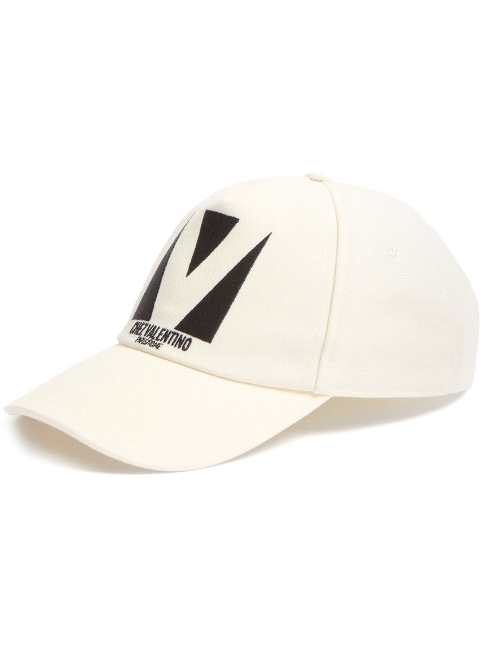 Valentino Garavani logo刺绣棒球帽 - 中性色