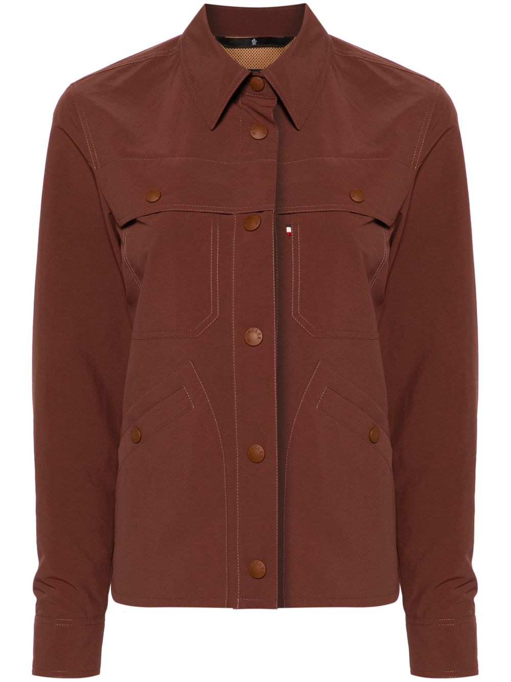 Moncler Grenoble Pochet 轻薄运动夹克 - 褐色