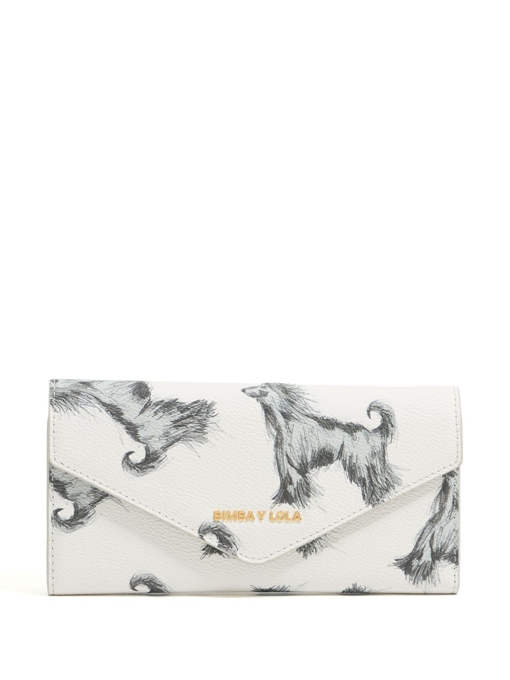 Bimba y Lola Greyhound 印花钱包 - 白色