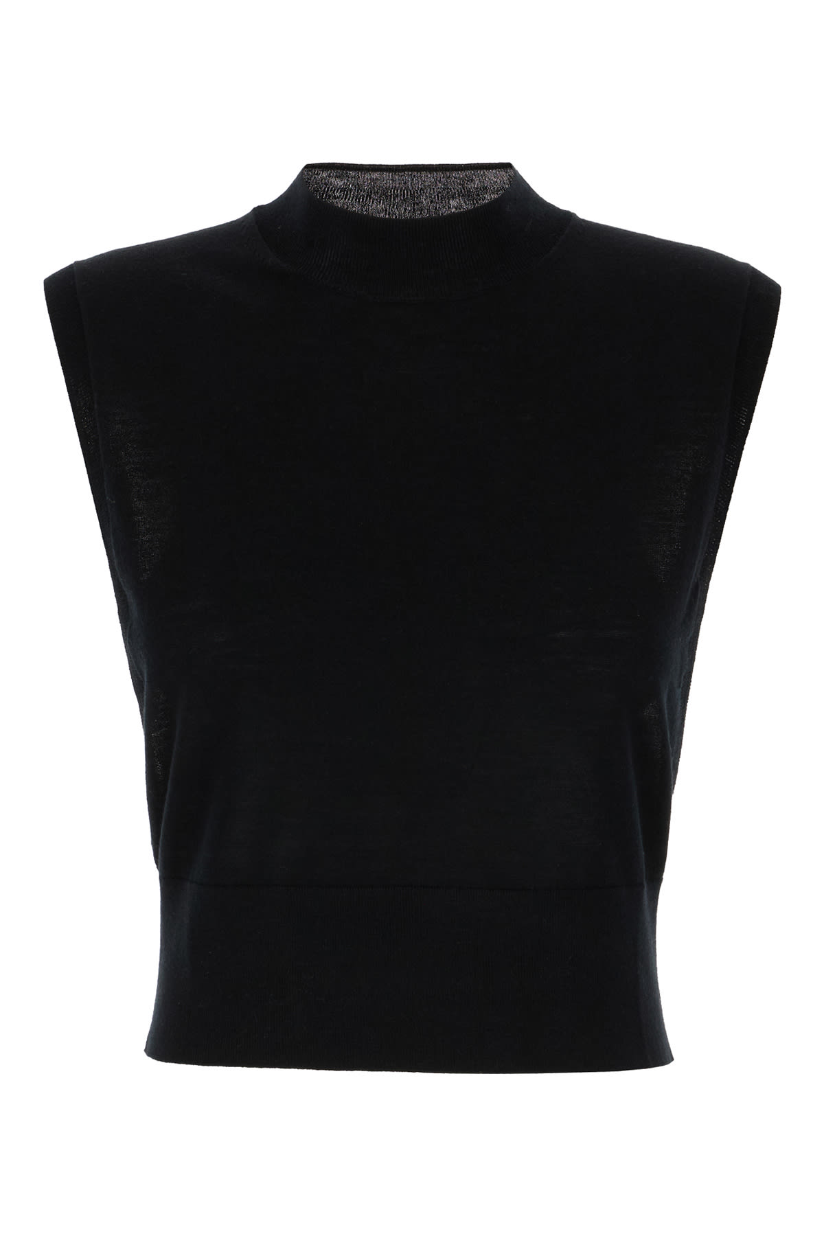 SportMax Black Wool Blend Vest