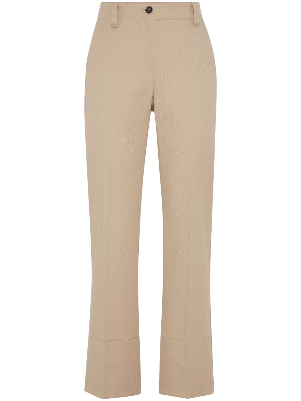 Brunello Cucinelli Kickflare Cigarette 长裤 - 中性色
