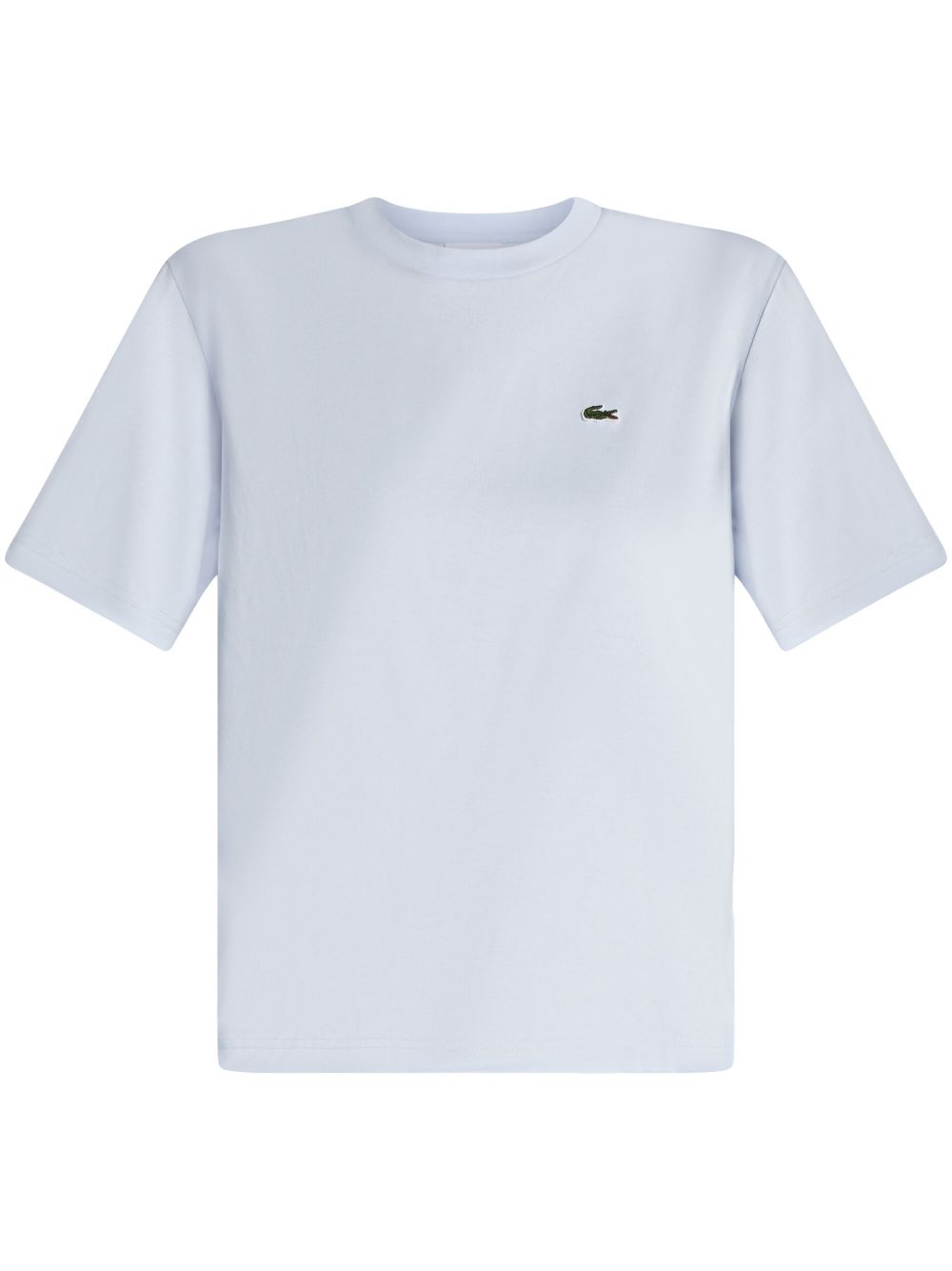 Lacoste logo贴花棉T恤 - 蓝色