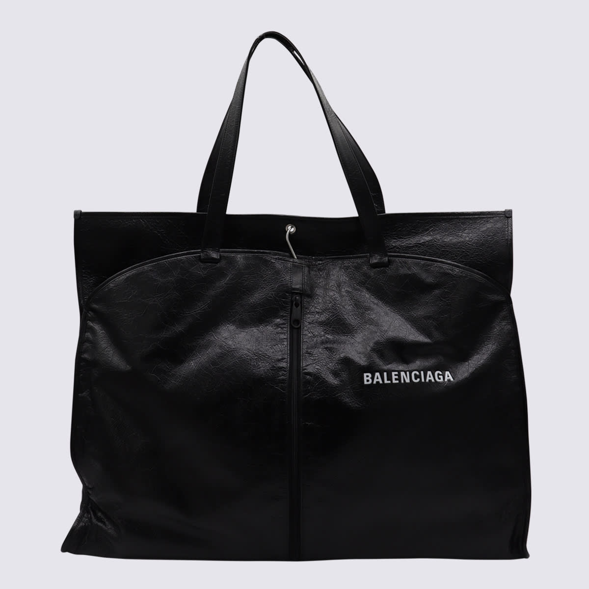 Balenciaga 黑色皮革托特包