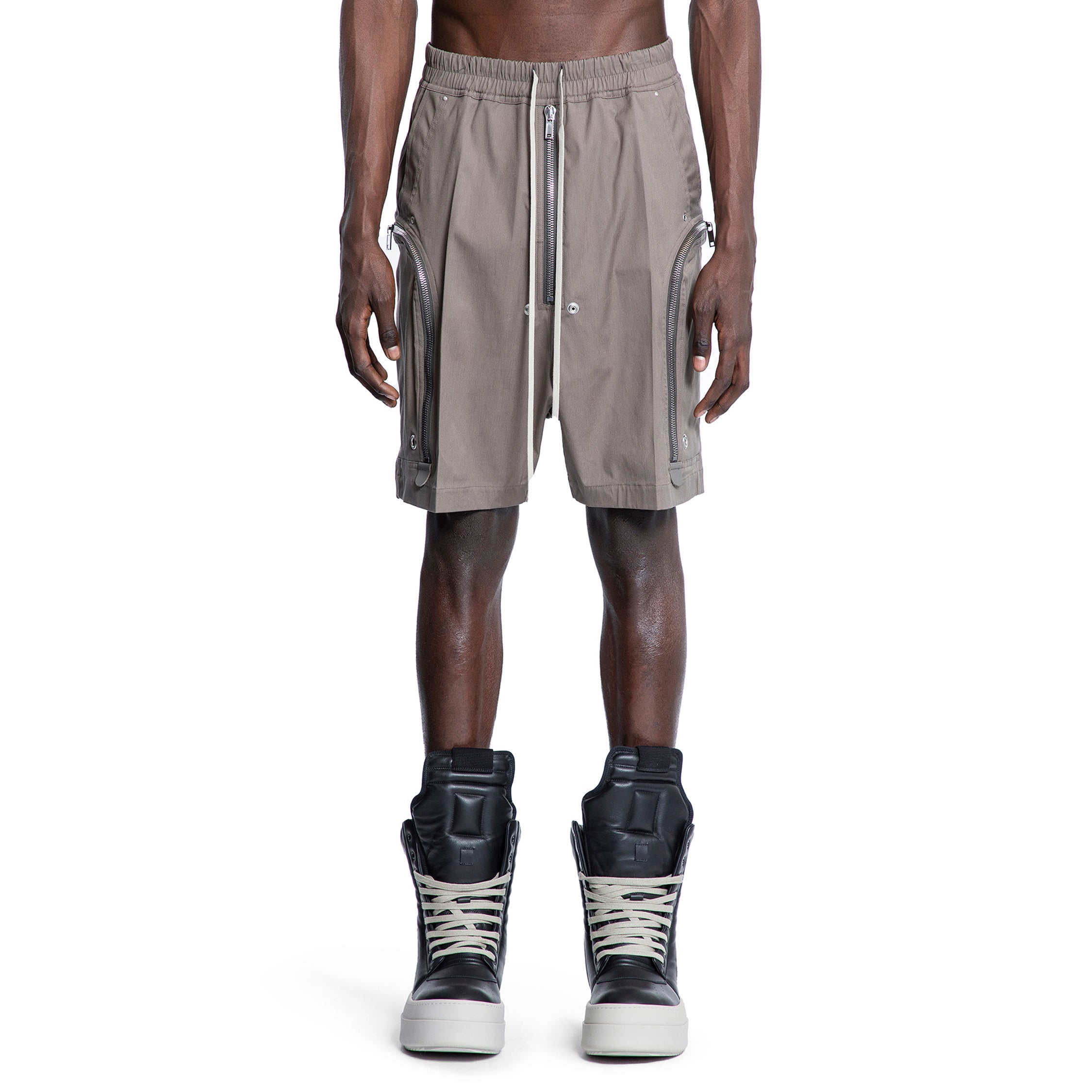 RICK OWENS MAN GREY SHORTS & SKIRTS