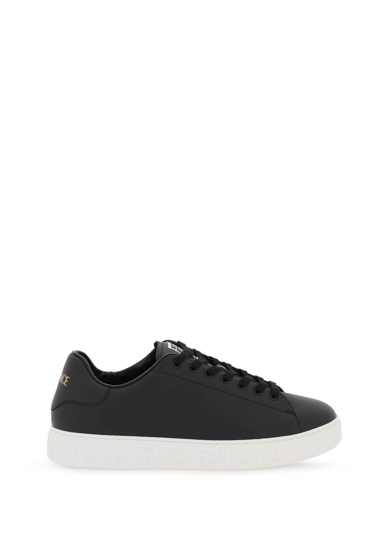 Versace Black Leather Sneakers