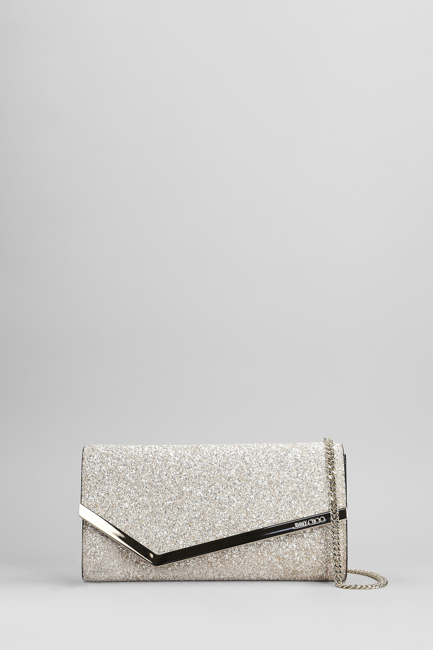 Jimmy Choo Emmie金色闪粉手拿包