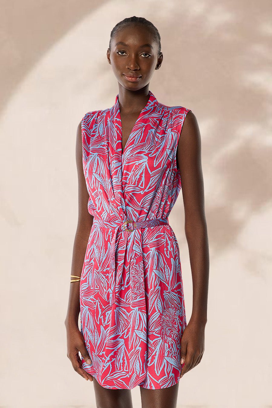 Mini Dress Clea - Pink Pop Tiger